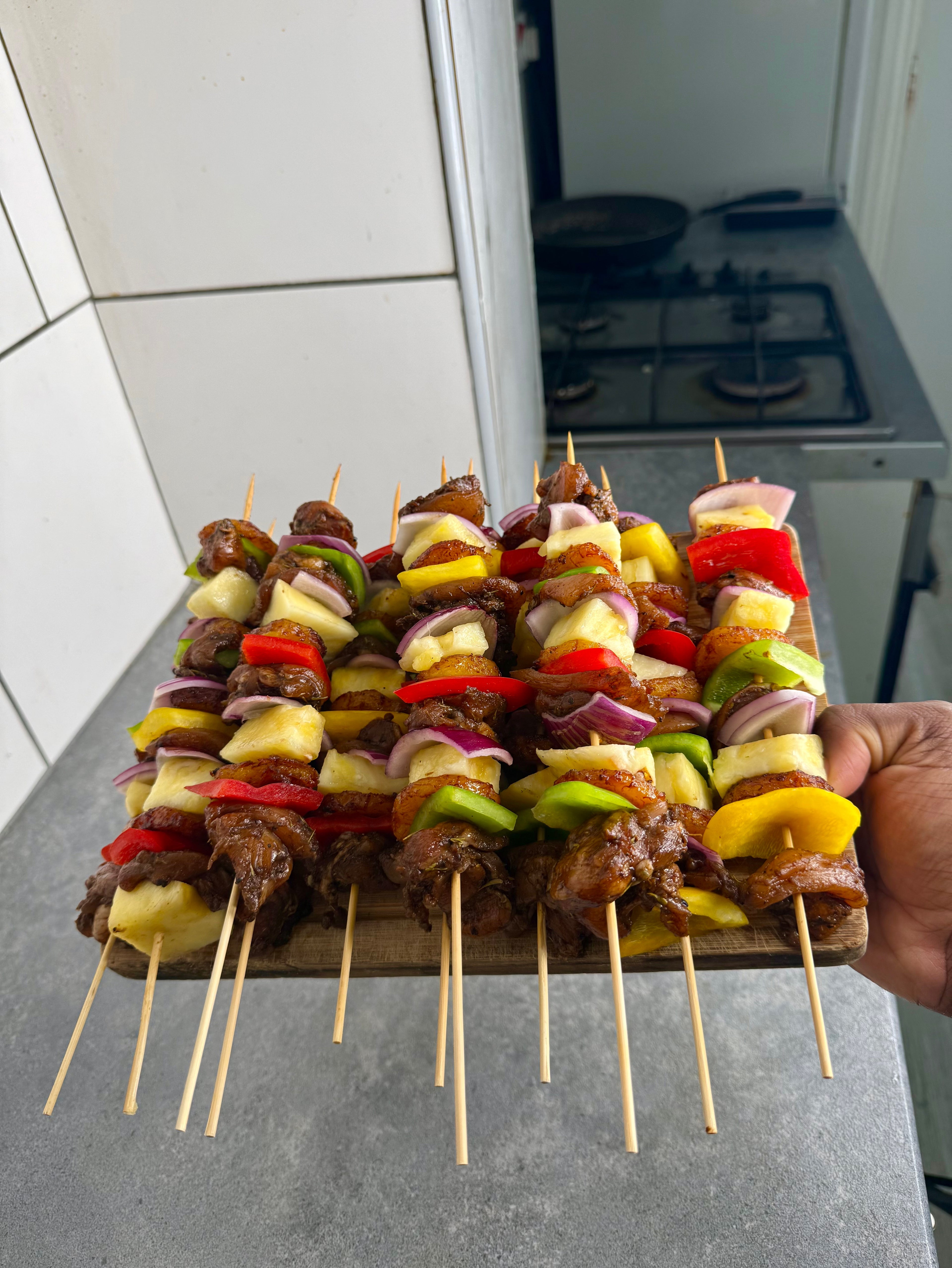 Jerk Chicken & Plantain Kebab Skewers