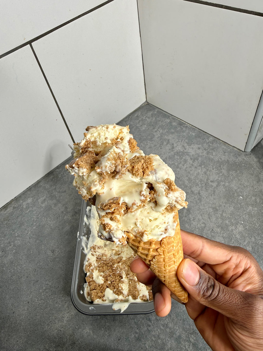 Jamaican Rum & Bun Ice Cream