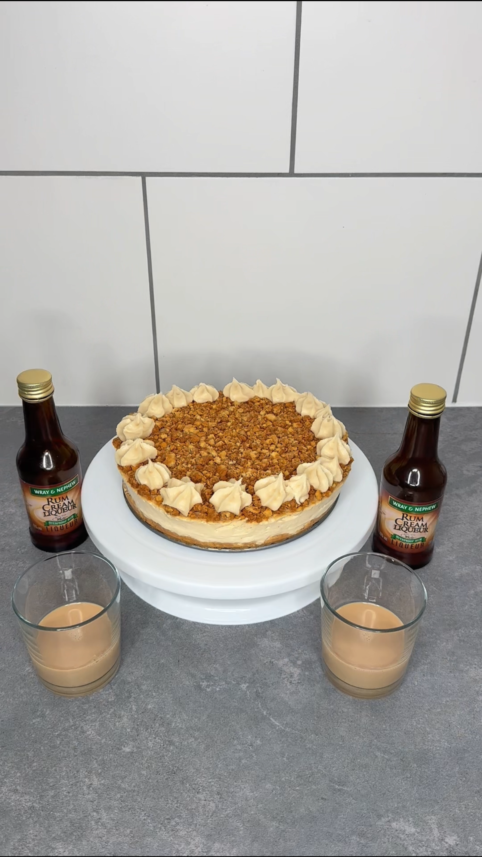 Jamaican  Rum Cream Cheesecake