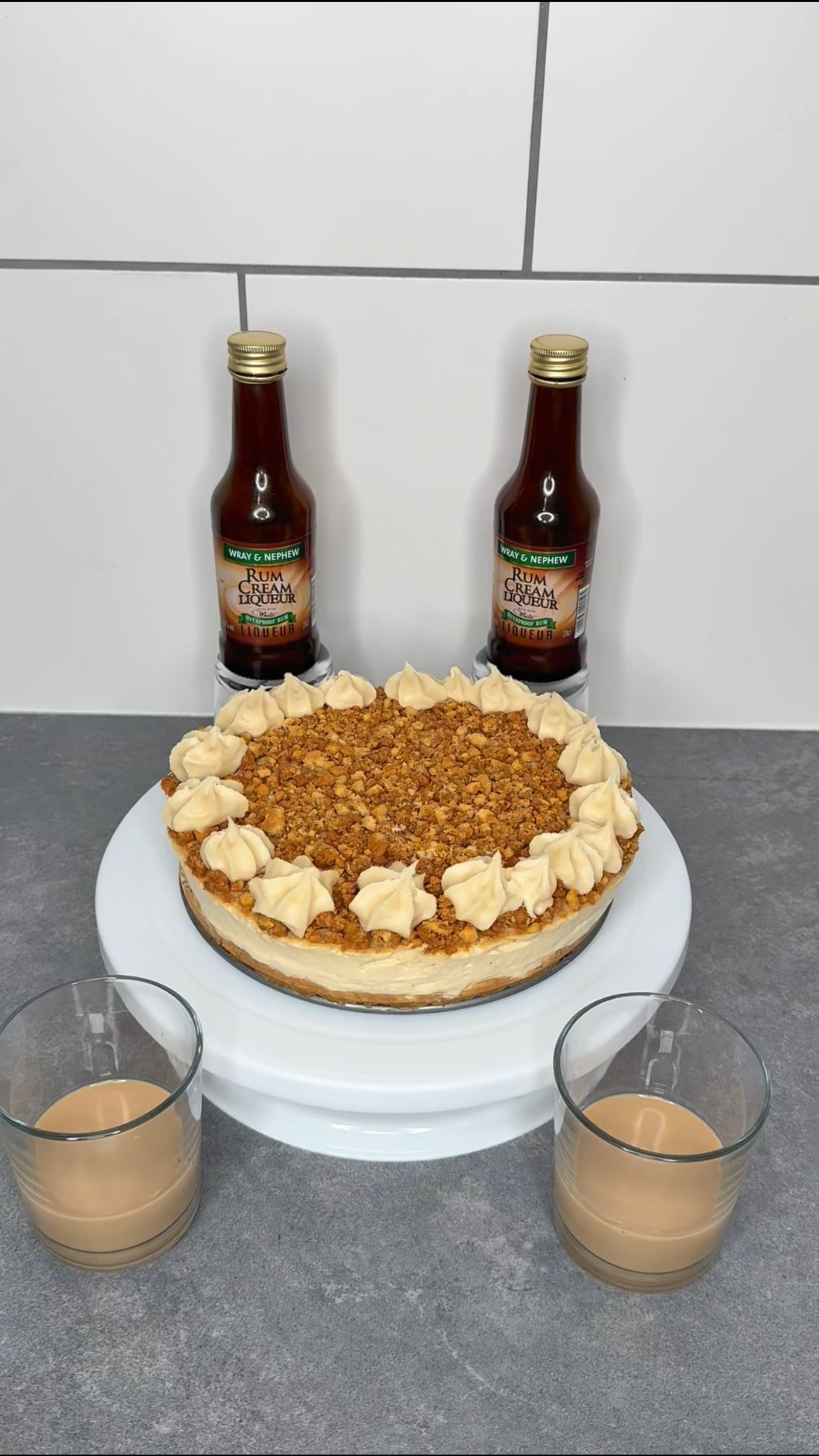 Jamaican  Rum Cream Cheesecake