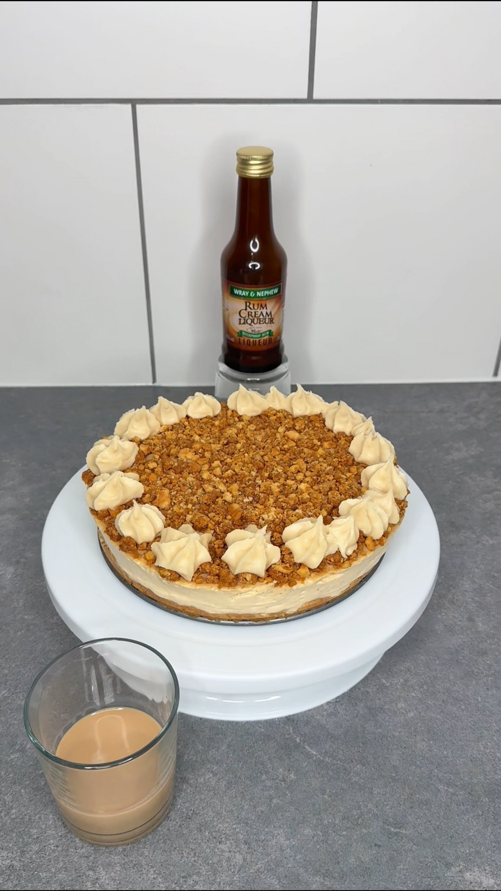 Jamaican  Rum Cream Cheesecake