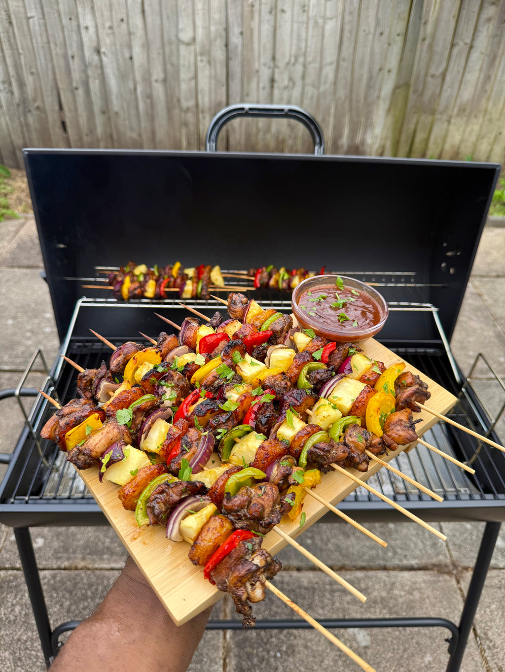 Jerk Chicken & Plantain Kebab Skewers