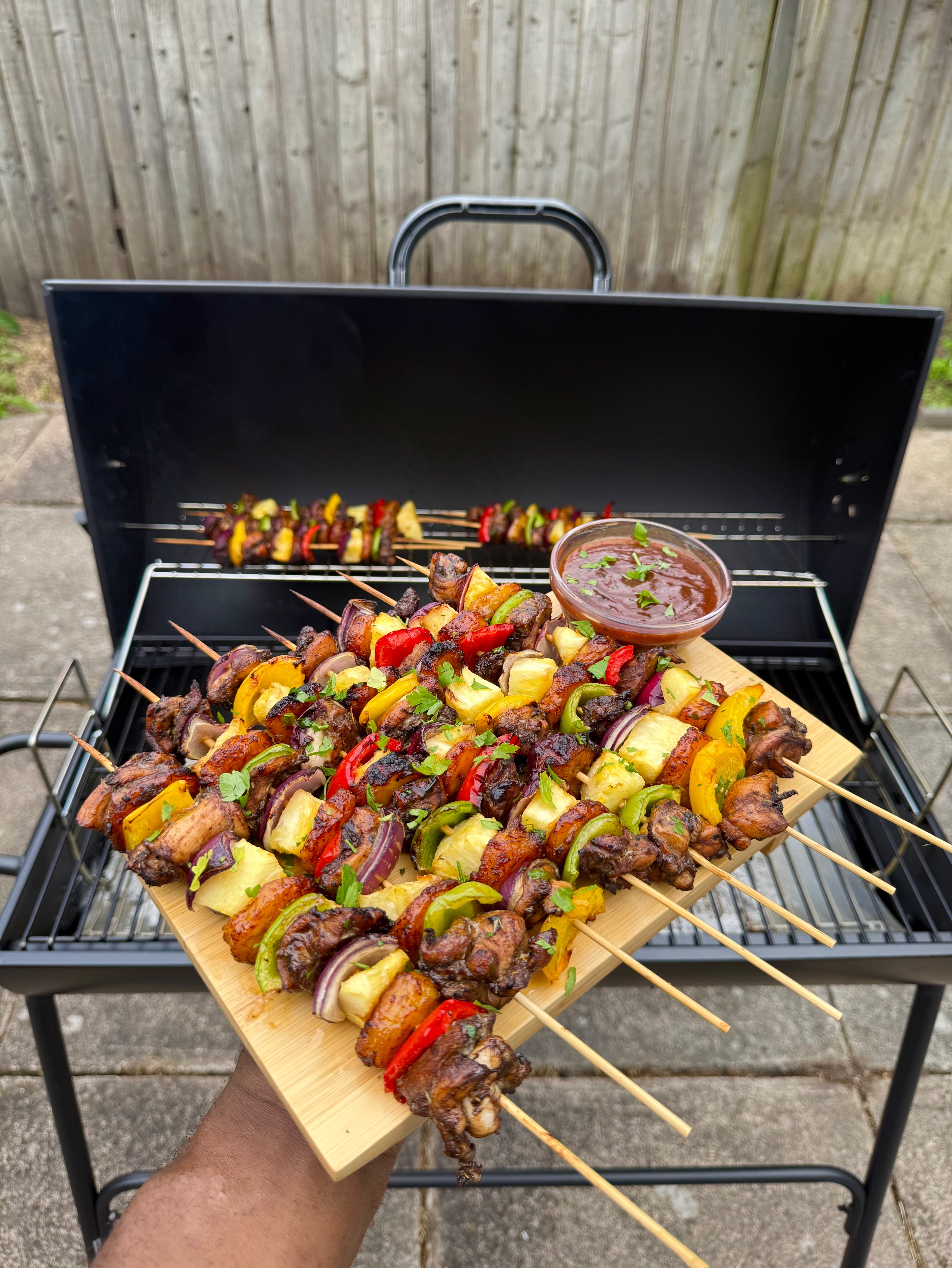 Jerk Chicken & Plantain Kebab Skewers