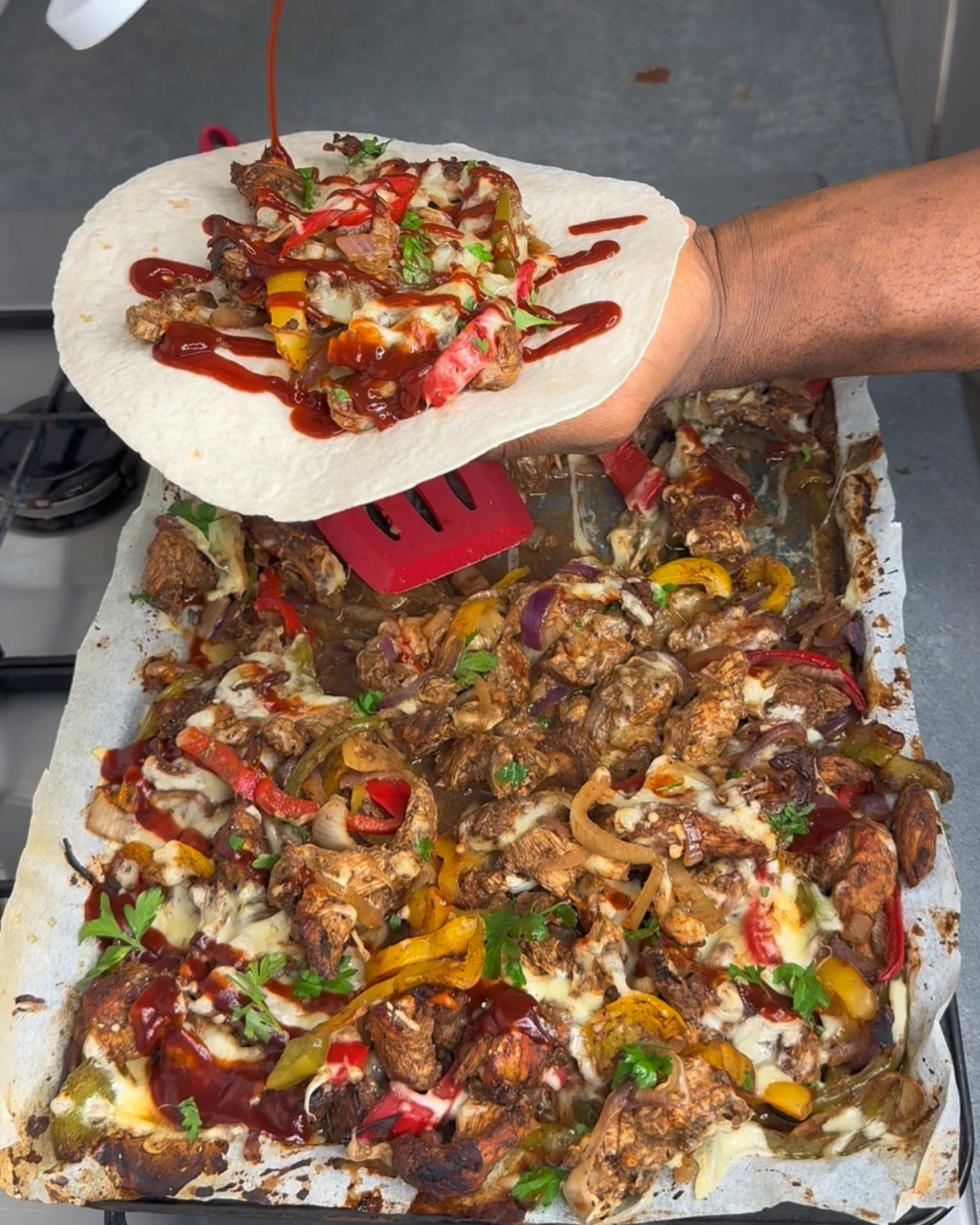 One Pan Jerk Chicken Fajita