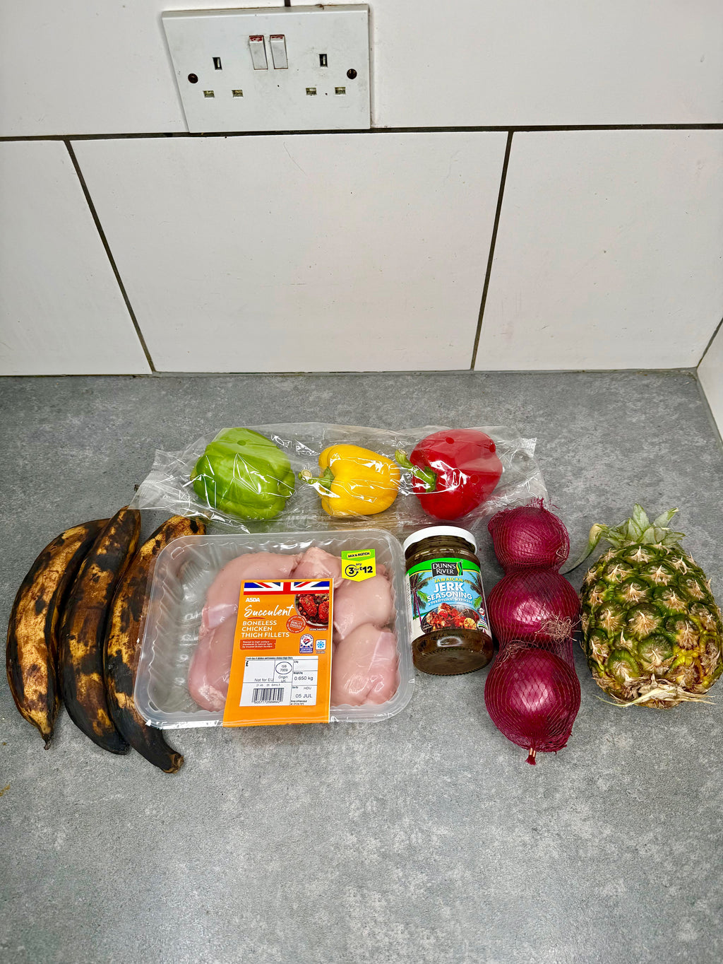 Jerk Chicken & Plantain Kebab Skewers